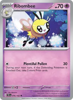 Pokémon-Karte Ribombee 076/162