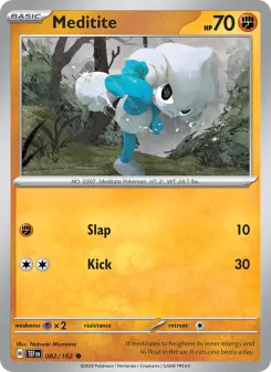Pokémon-Karte Meditite 082/162