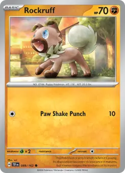 Pokémon-Karte Rockruff 089/162