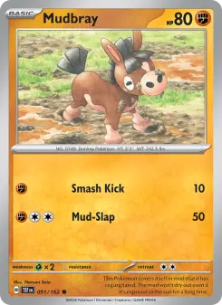 Pokémon-Karte Mudbray 091/162