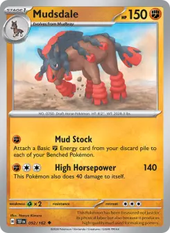 Pokémon-Karte Mudsdale 092/162