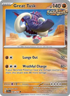 Pokémon-Karte Great Tusk 096/162