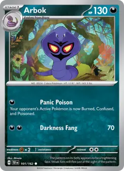 Pokémon-Karte Arbok 101/162