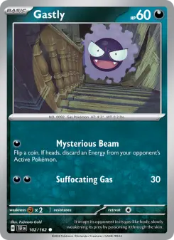 Pokémon-Karte Gastly 102/162