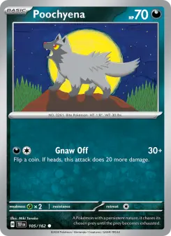 Pokémon-Karte Poochyena 105/162