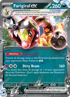 Pokémon-Karte Farigiraf ex 108/162