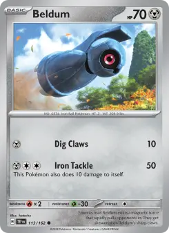 Pokémon-Karte Beldum 113/162