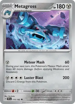 Pokémon-Karte Metagross 115/162