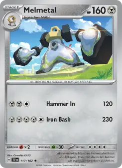 Pokémon-Karte Melmetal 117/162