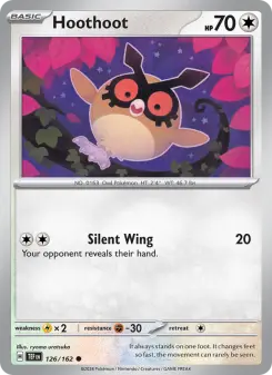 Pokémon-Karte Hoothoot 126/162