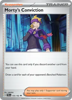 Pokémon-Karte Morty's Conviction 155/162