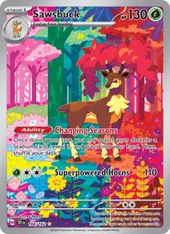 Pokémon-Karte Sawsbuck 166/162