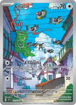 Pokémon-Karte Chatot 181/162