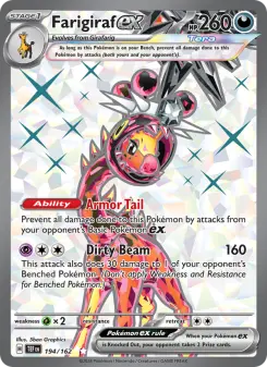 Pokémon-Karte Farigiraf ex 194/162