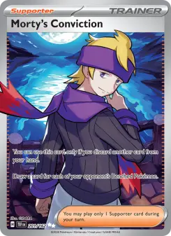 Pokémon-Karte Morty's Conviction 201/162