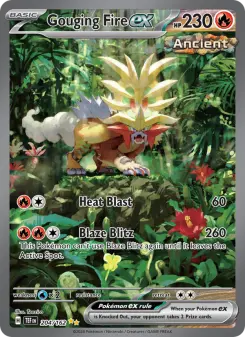 Pokémon-Karte Gouging Fire ex 204/162