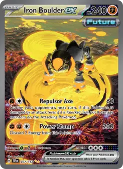 Pokémon-Karte Iron Boulder ex 207/162