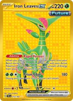 Pokémon-Karte Iron Leaves ex 213/162