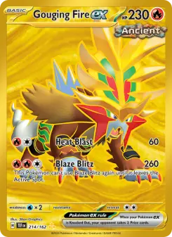Pokémon-Karte Gouging Fire ex 214/162