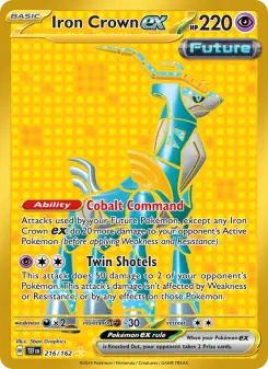 Pokémon-Karte Iron Crown ex 216/162
