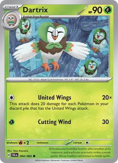 Pokémon-Karte Dartrix 004/064