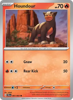 Pokémon-Karte Houndour 007/064