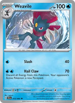 Pokémon-Karte Weavile 014/064