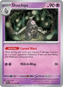 Pokémon-Karte Dusclops 019/064
