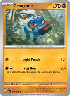 Pokémon-Karte Croagunk 023/064