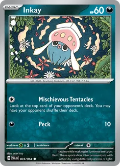 Pokémon-Karte Inkay 033/064