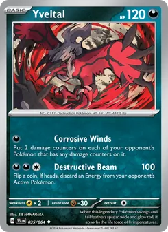 Pokémon-Karte Yveltal 035/064