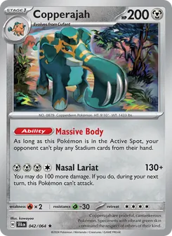 Pokémon-Karte Copperajah 042/064