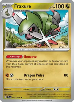 Pokémon-Karte Fraxure 045/064