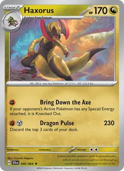 Pokémon-Karte Haxorus 046/064
