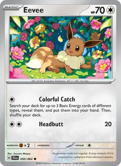 Pokémon-Karte Eevee 050/064