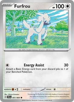 Pokémon-Karte Furfrou 051/064