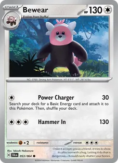 Pokémon-Karte Bewear 053/064