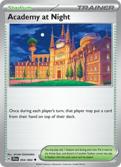 Pokémon-Karte Academy at Night 054/064