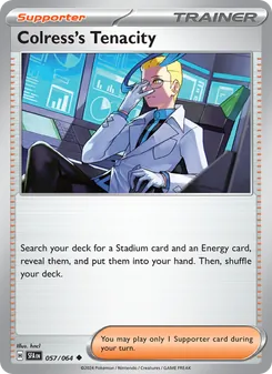 Pokémon-Karte Colress's Tenacity 057/064