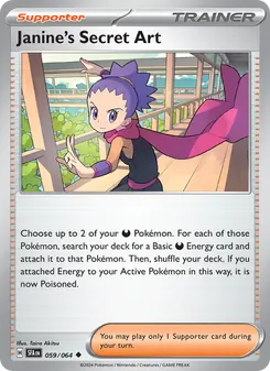 Pokémon-Karte Janine's Secret Art 059/064