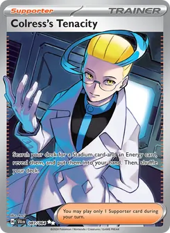 Pokémon-Karte Colress's Tenacity 087/064