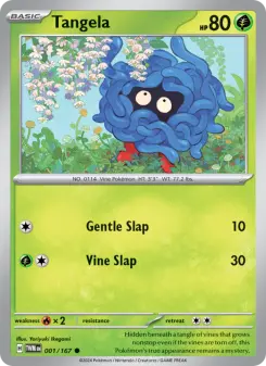 Pokémon-Karte Tangela 001/167