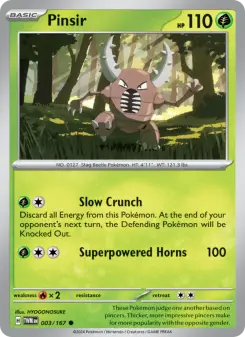 Pokémon-Karte Pinsir 003/167