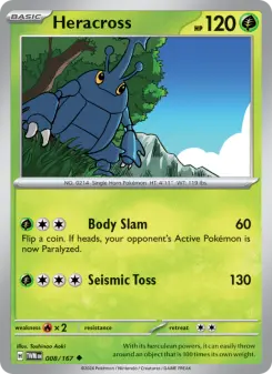 Pokémon-Karte Heracross 008/167