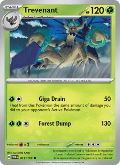 Pokémon-Karte Trevenant 013/167