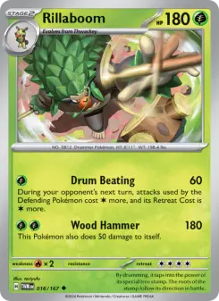 Pokémon-Karte Rillaboom 016/167