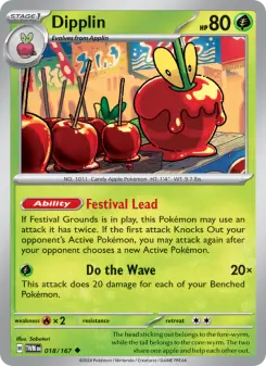 Pokémon-Karte Dipplin 018/167
