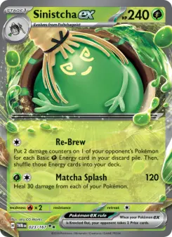 Pokémon-Karte Sinistcha ex 023/167