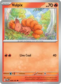 Pokémon-Karte Vulpix 026/167