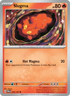 Pokémon-Karte Slugma 028/167